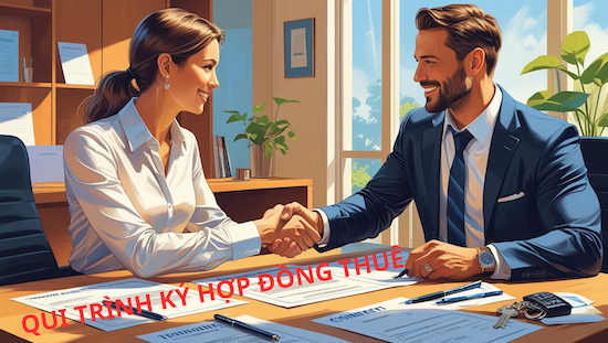 QUI TRÌNH KÝ HỢP ĐỒNG THUÊ